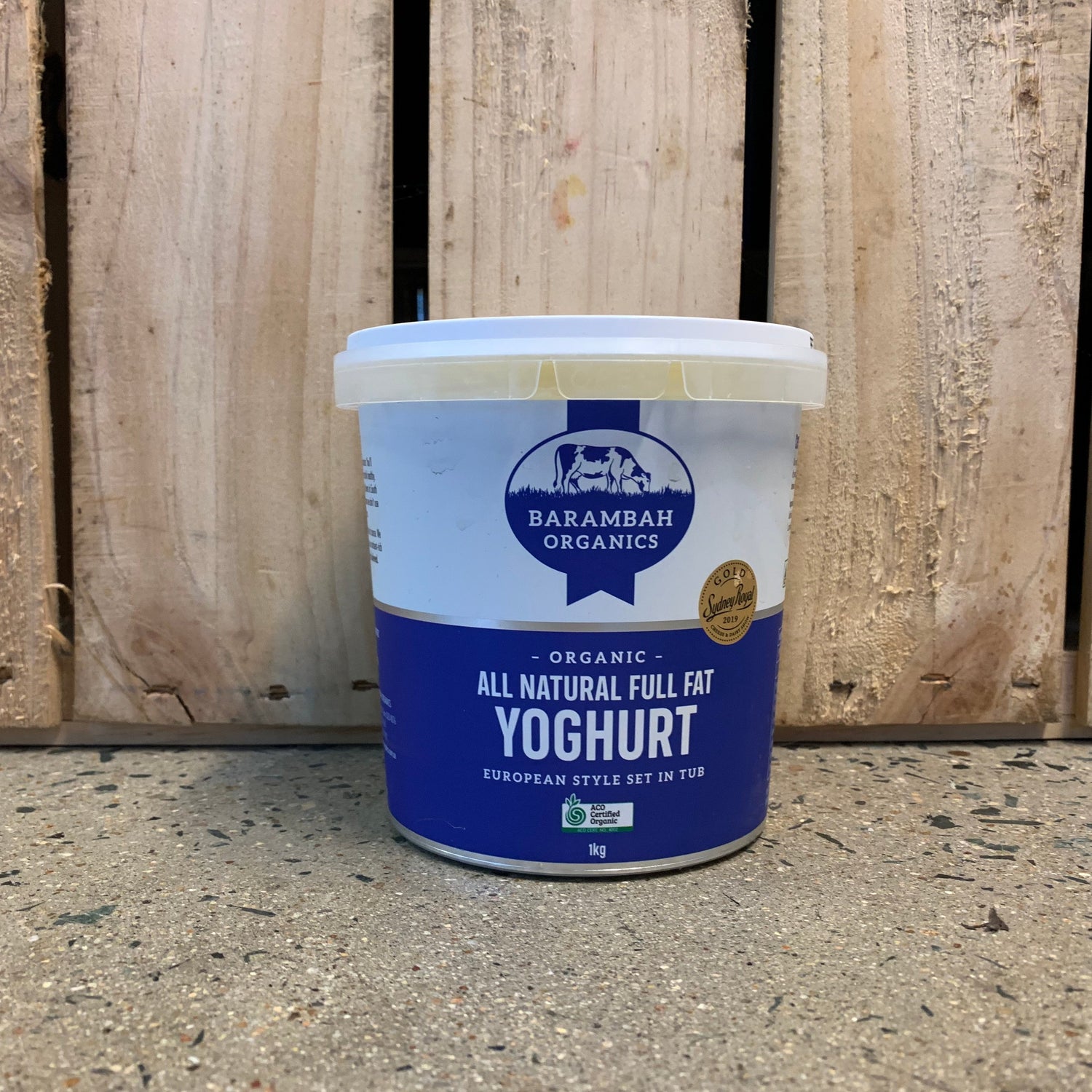 Barambah Organics All Natural Yoghurt 1kg Tub available at The Prickly Pineapple