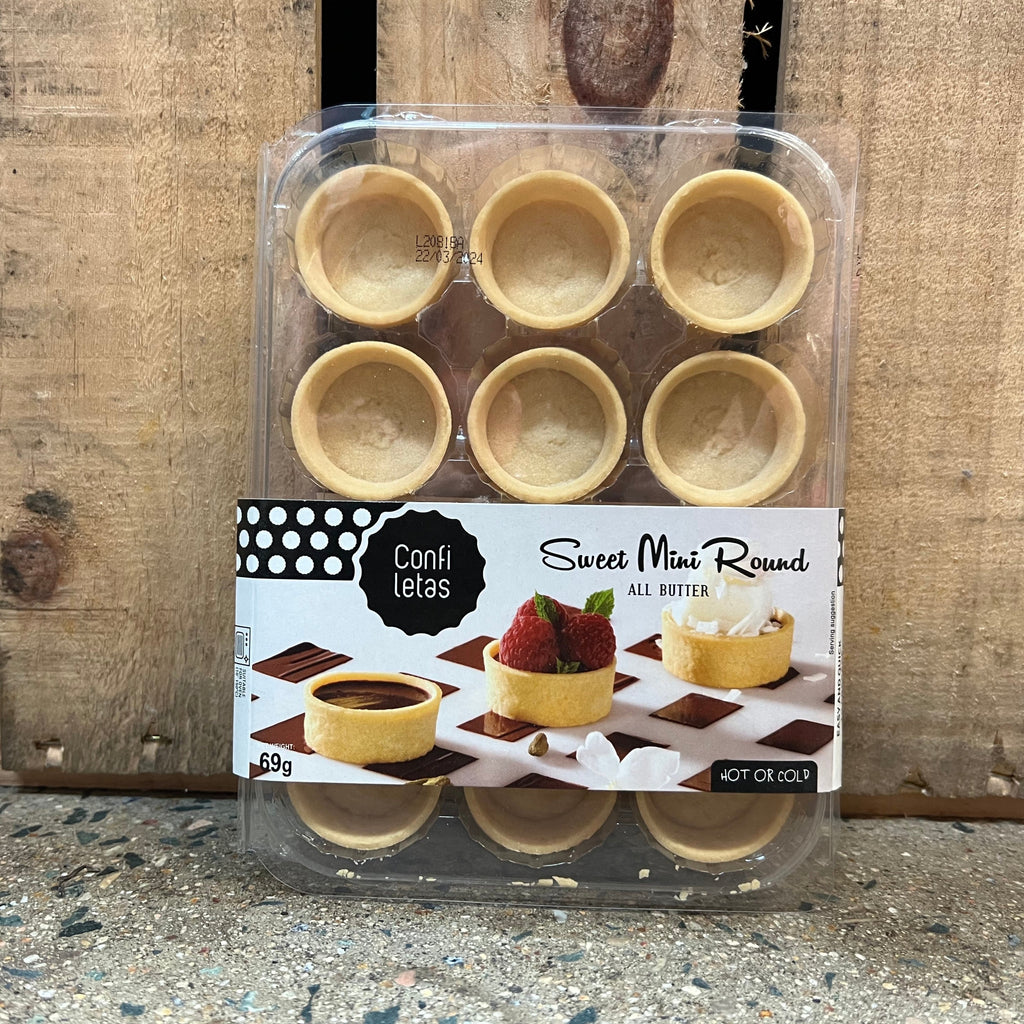 Confiletas Sweet Mini Round Pastry Cases 69g available at The Prickly Pineapple