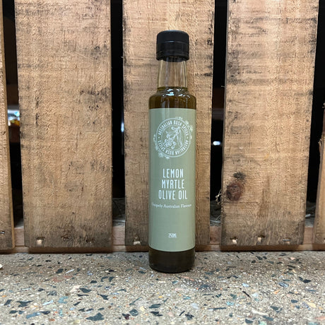 Australian Bush Spices Lemon Myrtle Olive Oil 250ml available at The Prickly Pineapple