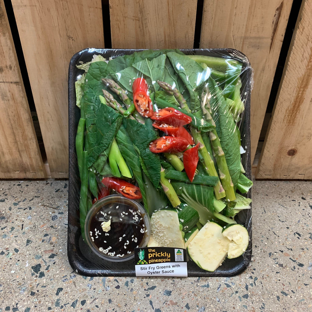 Stir Fry Greens with Oyster Sauce available at The Prickly Pineapple