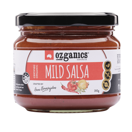 Ozganics organic mild salsa available at The Prickly Pineapple