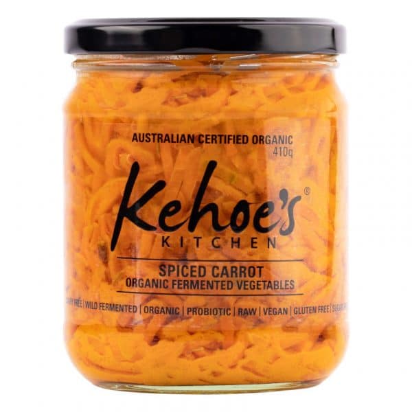 Kehoes Organic Spiced Carrot Sauerkraut 410g
