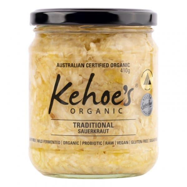 Kehoes Organic Traditional Sauerkraut 410g available at The Prickly Pineapple