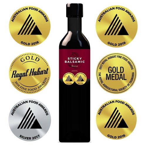 Sticky Balsamic Bottle Varieties 250ml quince available at The Prickly Pineapple