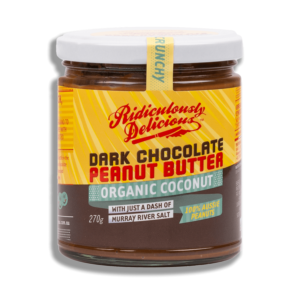Ridiculously Delicious Dark Chocolate Peanut Butter - Organic Coconut 270g