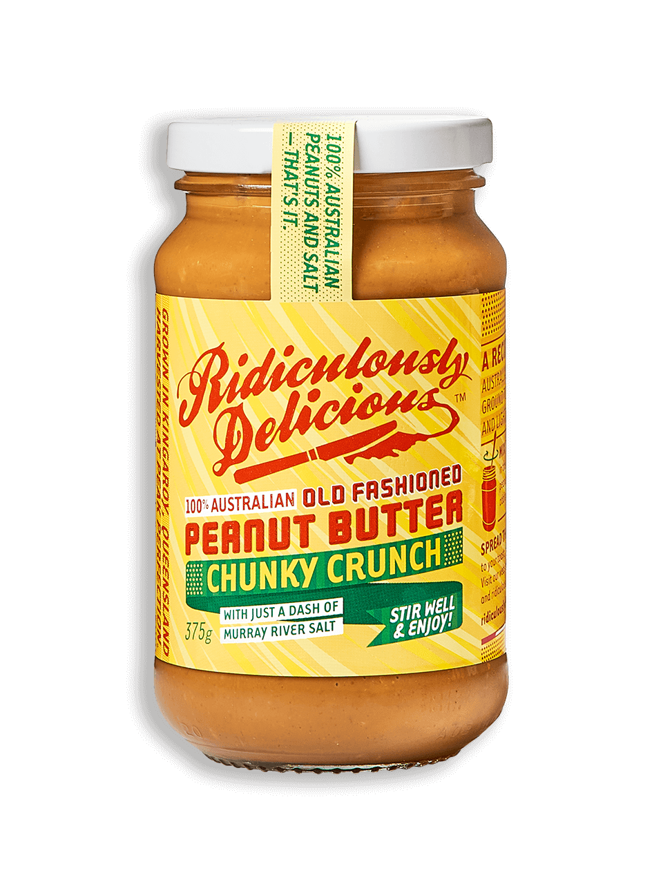 Ridiculously Delicious Peanut Butter - Chunky Crunch 375g
