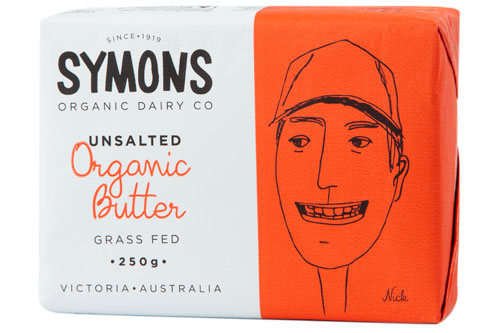 Symons Organic Unsalted Butter 250g