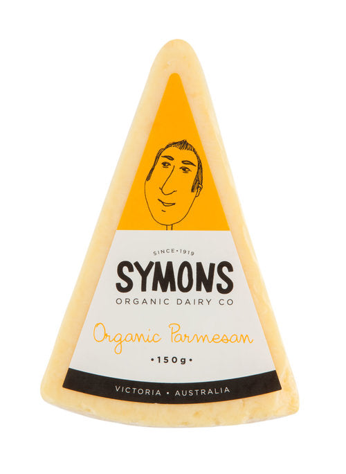 Symons Organic Parmesan 150g available at The Prickly Pineapple