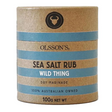 Olsson's Wild Thing Salt Rub 100g available at The Prickly Pineapple