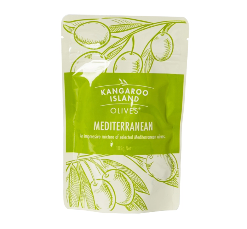 Kangaroo Island Olives Whole Mediterranean Olives 185g