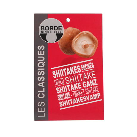BORDE Dried Shiitakes 20g available at The Prickly Pineapple