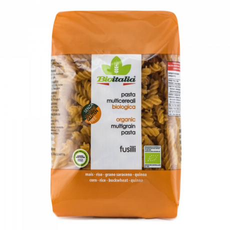Bioitalia Organic Multigrain Pasta Fusilli (GF) 340g available at The Prickly Pineapple
