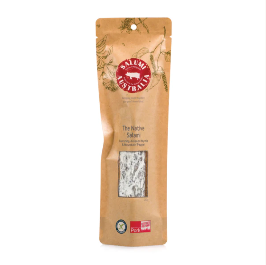 Salumi Australia The Native Salami 240g available at The Prickly Pineapple
