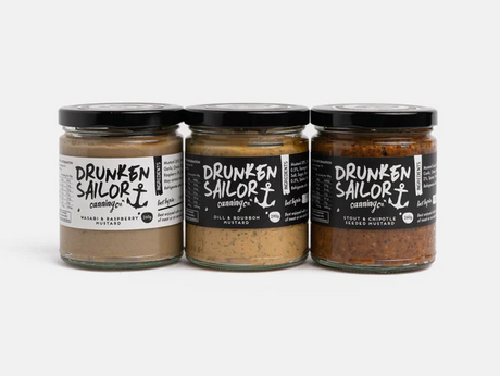 Drunken Sailor Mustard Varieties 260g available at The Prickly Pineapple
