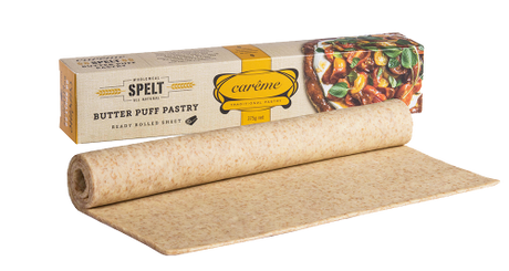 Carême Spelt Wholemeal Butter Puff Pastry 375g available at The Prickly Pineapple