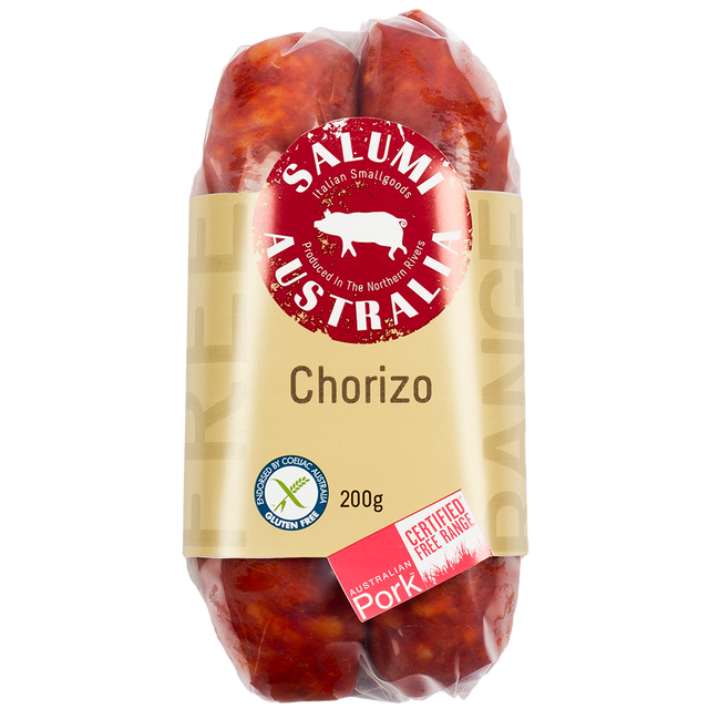 Salumi Australia Chorizo 200g available at The Prickly Pineapple