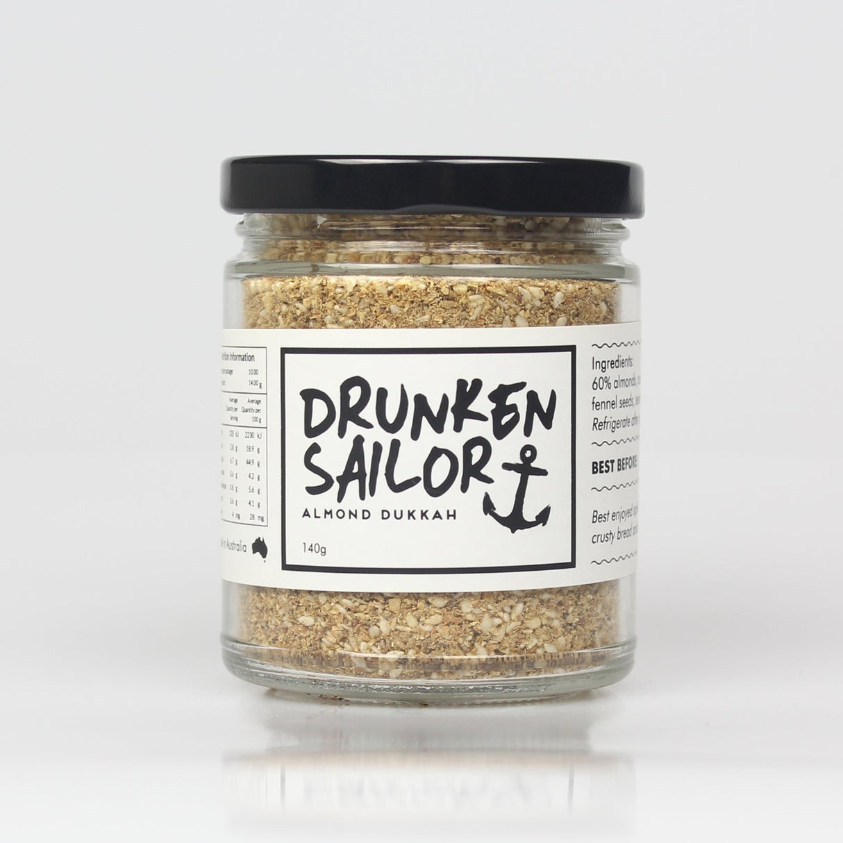 drunken sailor canning co almond dukkah