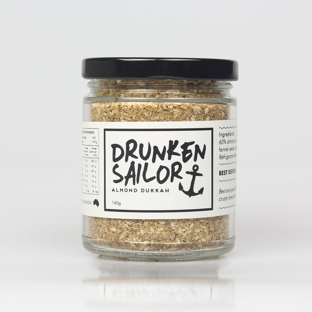drunken sailor canning co almond dukkah