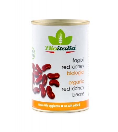 Bioitalia Organic Boiled Red Kidney Beans 400g