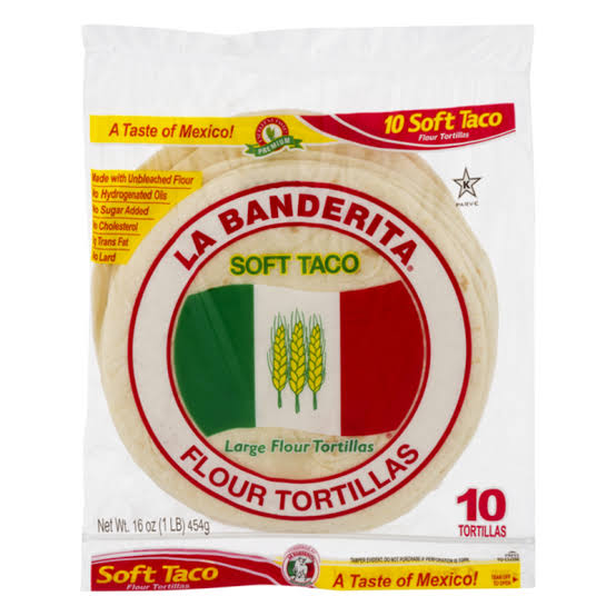La Banderita Flour Tortillas Soft Taco (10)