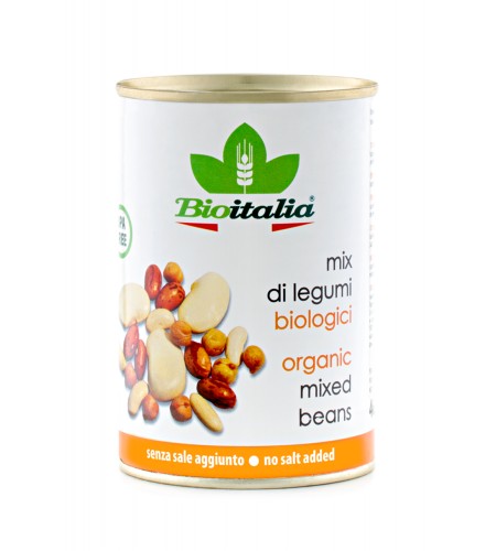 Bioitalia Organic Boiled Mixed Beans 400g