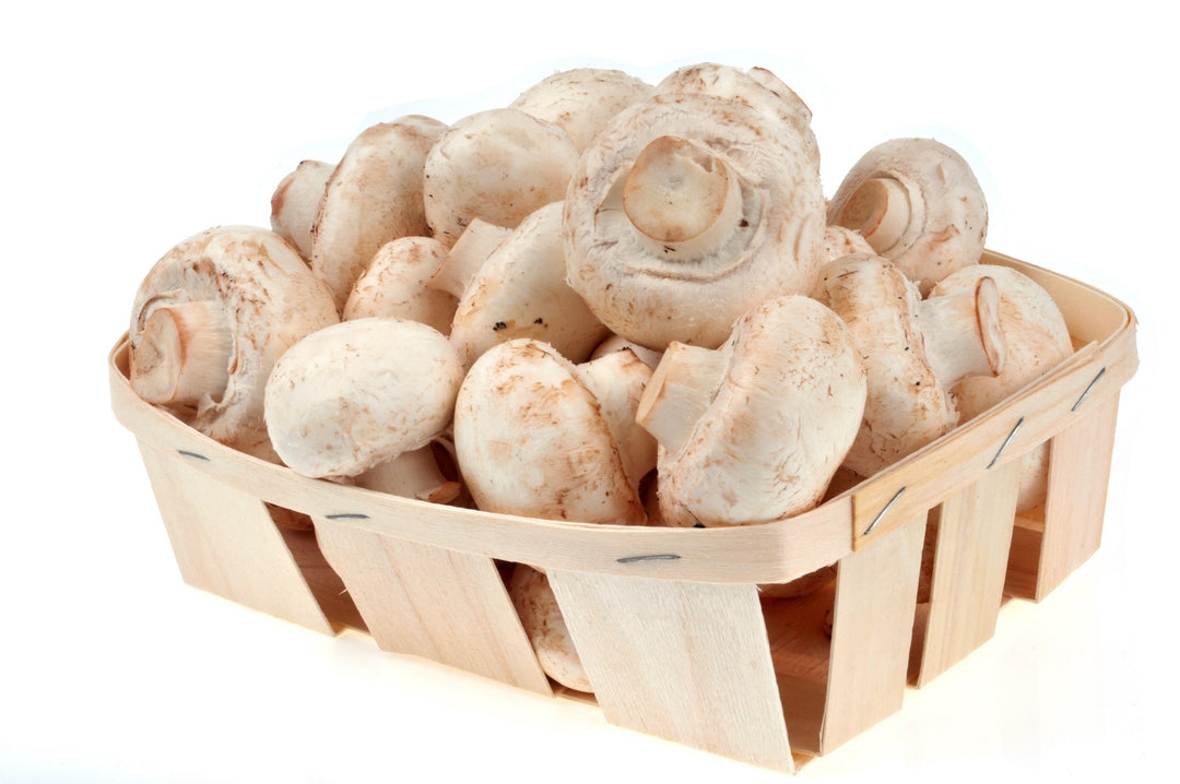 Organic White Cup Mushrooms punnet 180g