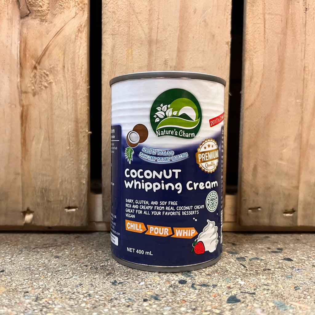 Natures Charm Coconut Whipping Cream 400ml available at The Prickly Pineapple