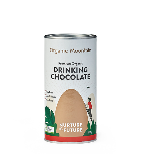 Organic Mountain Organic Drinking Chocolate 350g available at The Prickly Pineapple