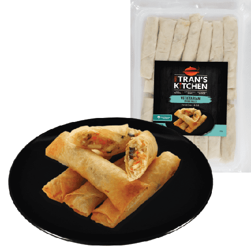 Mrs Trans Kitchen Vegetarian Large Spring Rolls available at The Prickly Pineapple