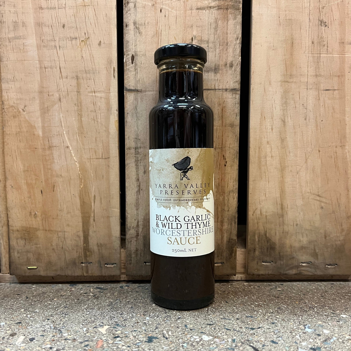 Yarra Valley Gourmet Foods Sauces 250ml black garlic & wild thyme worcestershire sauce available at The Prickly Pineapple