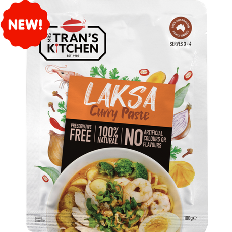 Mrs Trans Kitchen Laska Curry Paste 100g available at The Prickly Pineapple