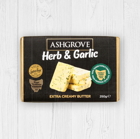 Ashgrove Herb & Garlic Butter 250g available at The Prickly Pineapple