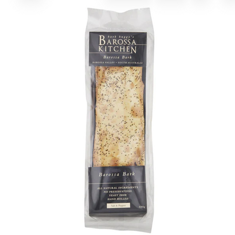 BB Barossa Kitchen Barossa Bark - Salt and Pepper 100g availalbe at The Prickly Pineapple