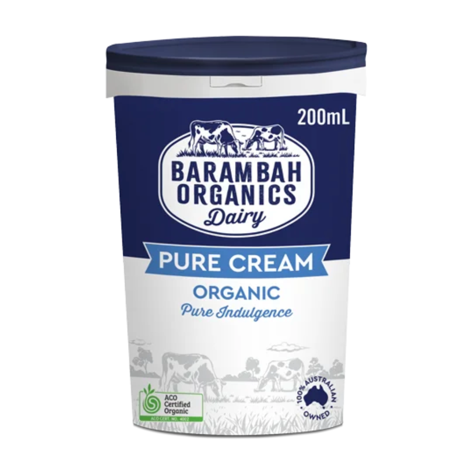 Barambah Organics Pure Cream 200g available at The Prickly Pineapple