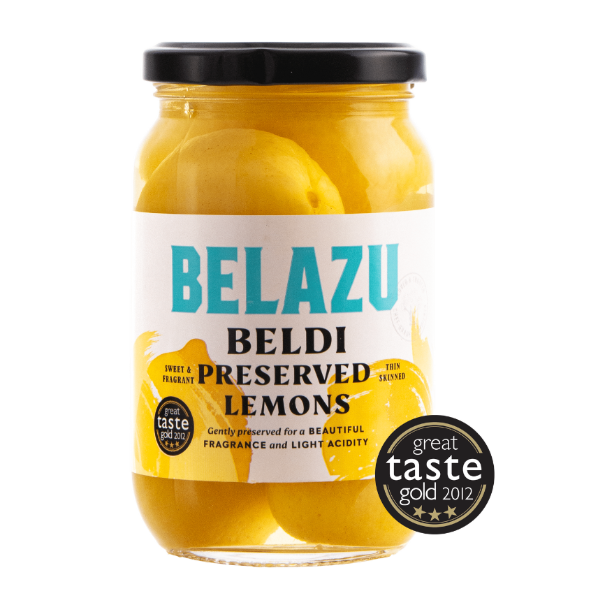 Belazu Preserved Beldi Lemons 360g available at The Prickly Pineapple