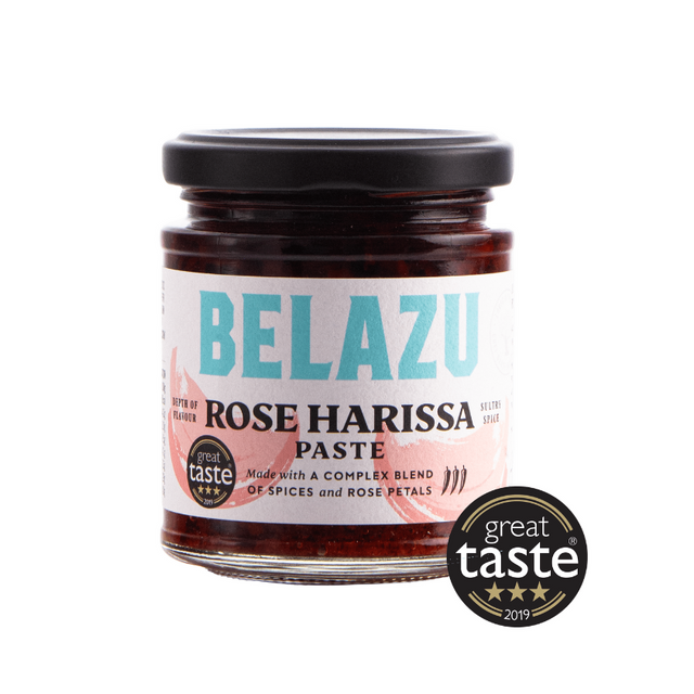 Belazu Rose Harissa 170g available at The Prickly Pineapple