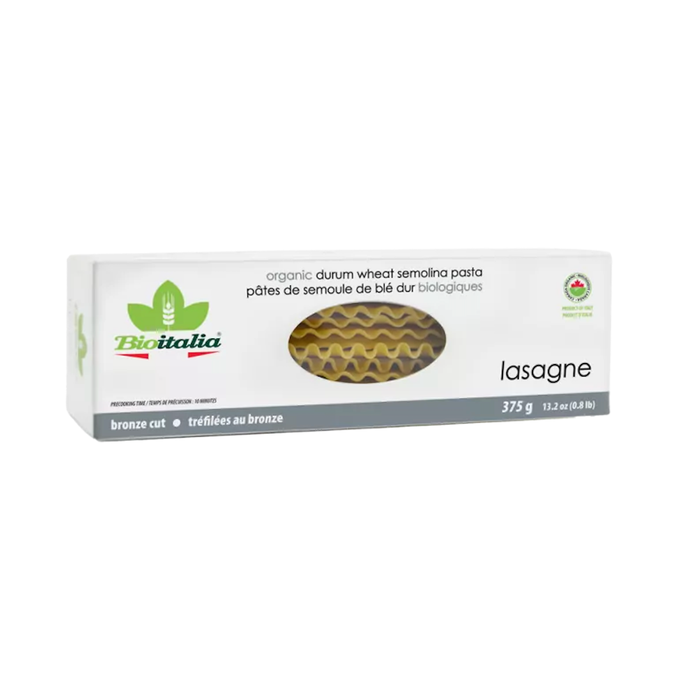 Bioitalia Organic Durum Wheat Semolina Pennoni Lasagne 375g available at The Prickly Pineapple