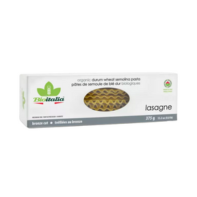 Bioitalia Organic Durum Wheat Semolina Pennoni Lasagne 375g available at The Prickly Pineapple