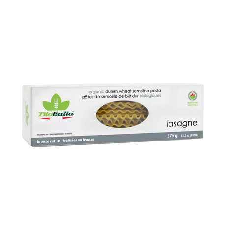Bioitalia Organic Durum Wheat Semolina Pennoni Lasagne 375g available at The Prickly Pineapple