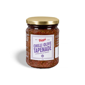 Bippi Chilli Olive Tapenade 250g available at The Prickly Pineapple