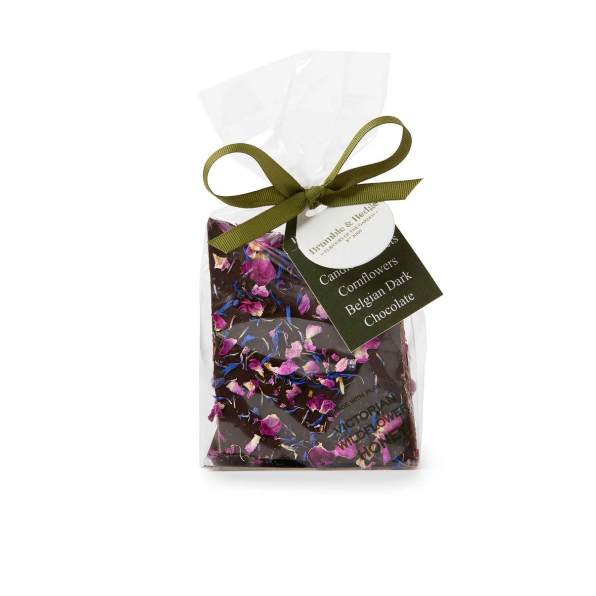 Bramble & Hedge Candied Violet & Cornflower Honeycomb 200g available at The Prickly Pineapple
