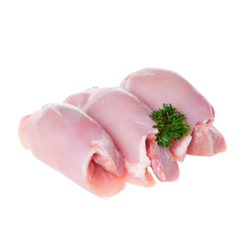 Chicken Thighs 1kg Packs available at The Prickly Pineapple