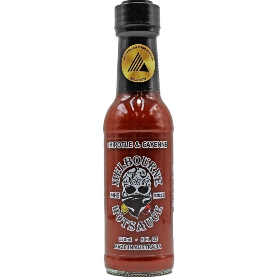 Melbourne Hot Sauce - Chipotle & Cayenne 150ml available at The Prickly Pineapple