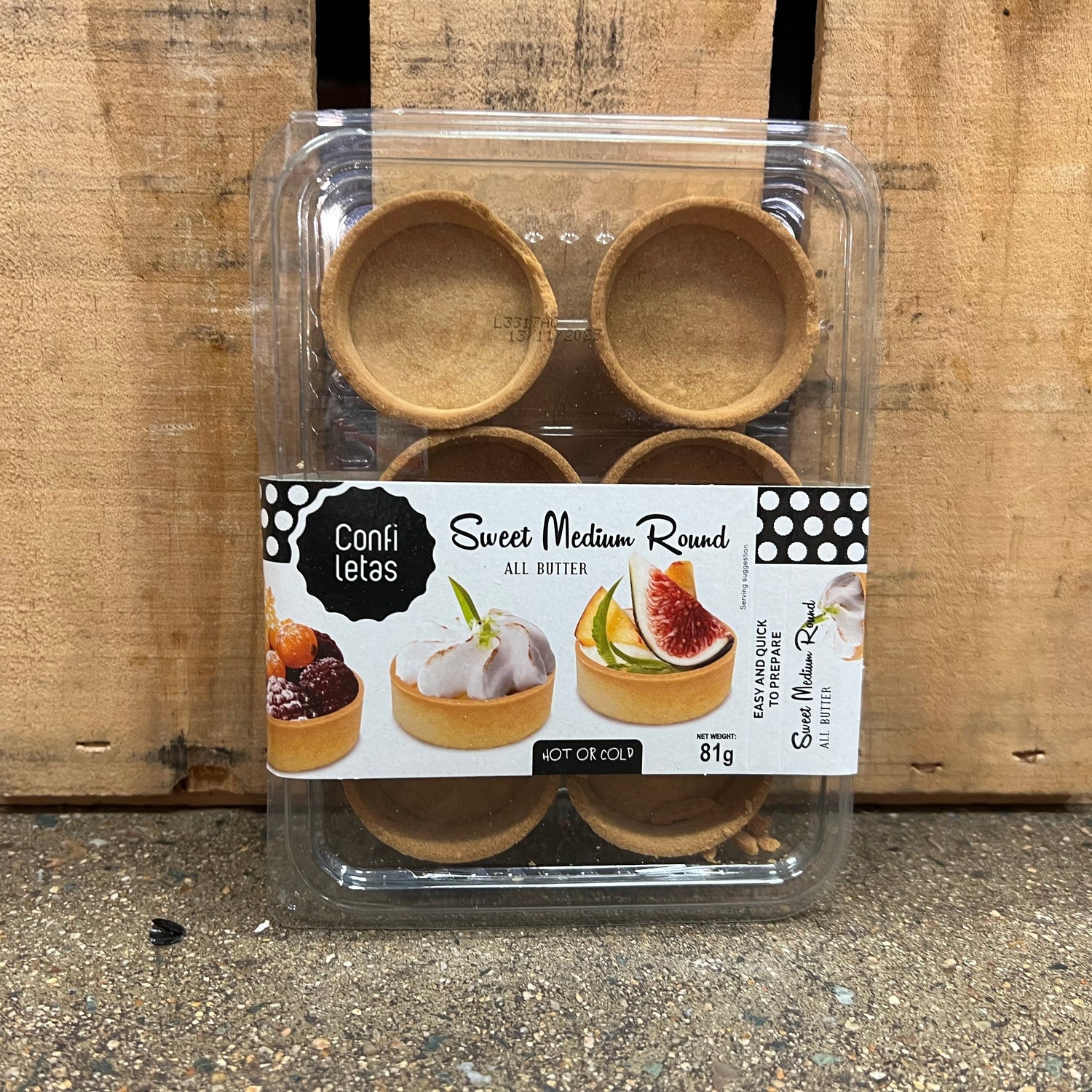 Confiletas Sweet Medium Round Pastry Cases (6) 81g available at The Prickly Pineapple