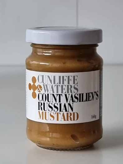 Cunliffe & Waters Count Vasiliev's Russian Mustard 160g available at The Prickly Pineapple