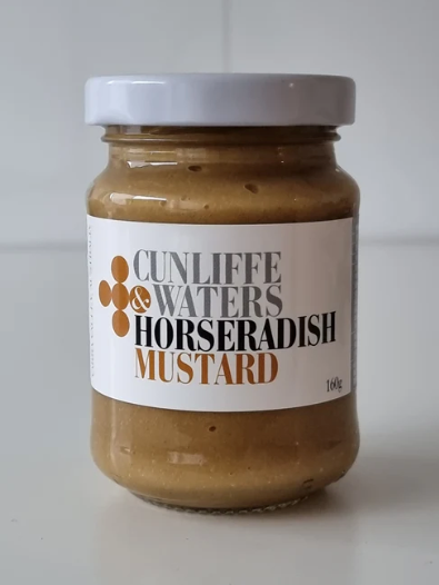 Cunliffe & Waters Horseradish Mustard 160g available at The Prickly Pineapple