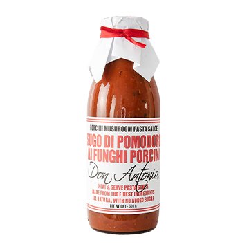 Don Antonio Pasta Sauce Porcini Mushroom 500g available at The Prickly Pineapple