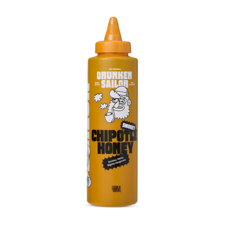 Drunken Sailor Smokey Chipotle Honey 400ml available at The Prickly Pineapple