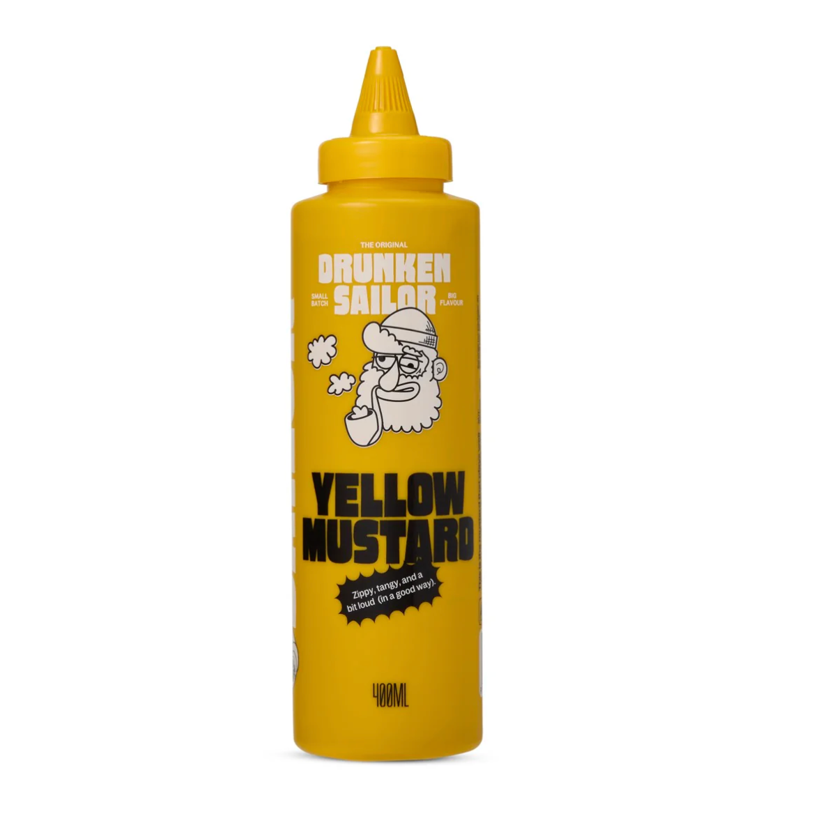 Drunken Sailor Yellow Mustard 400ml available at The Prickly Pineapple