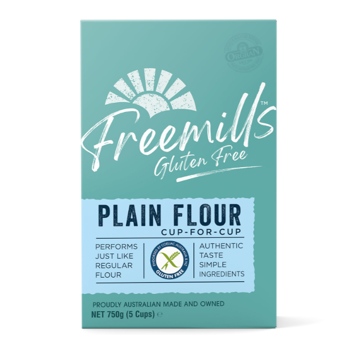 Freemills Gluten Free Plain Flour 750g available at The Prickly Pineapple